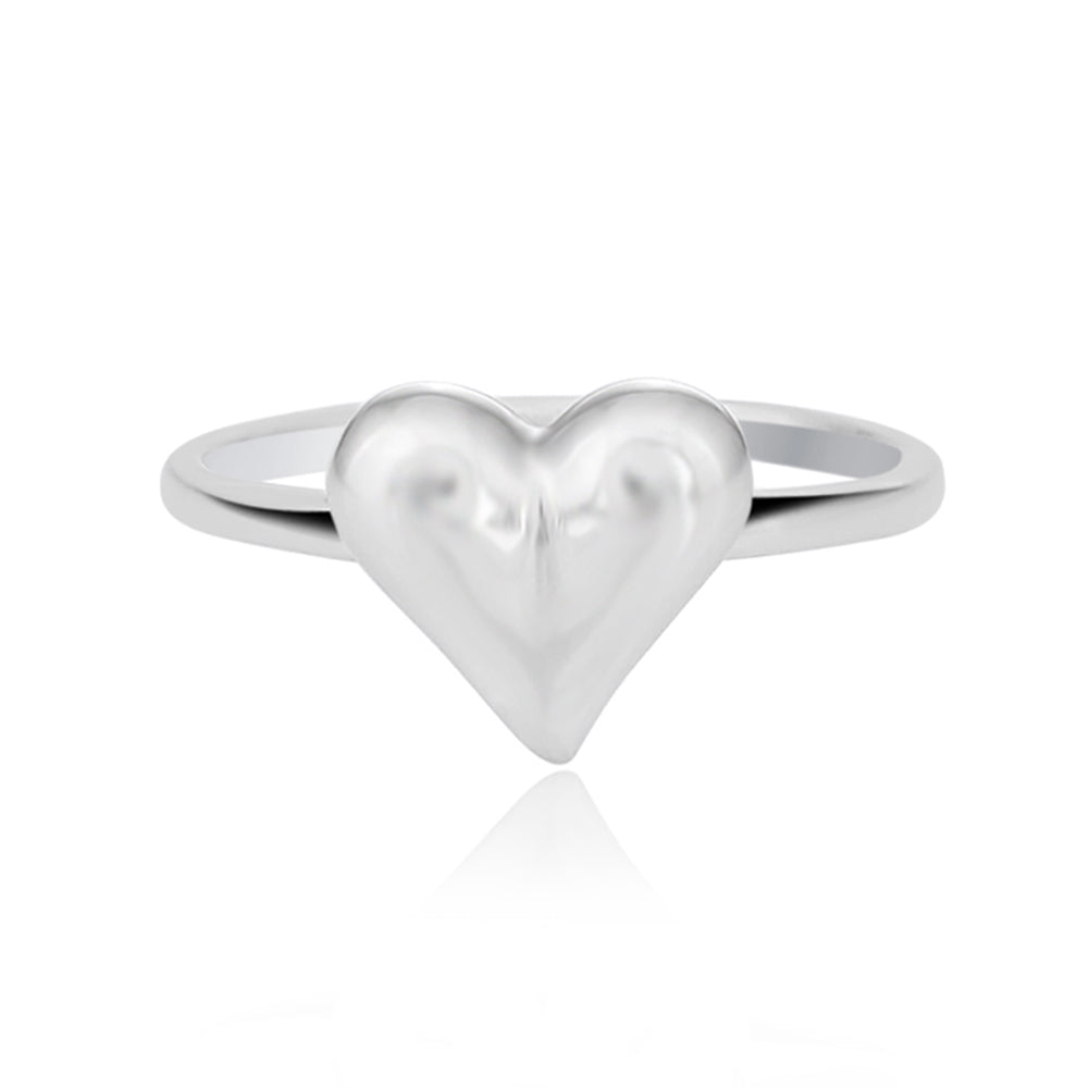 Moissanite Adjustable Heart-Shaped Ring for Women Girls 925 Sterling Silver  4-Prong Fashion 1Ct D Color Diamond Ring Engagement Promise Bridal Rings -  Walmart.com